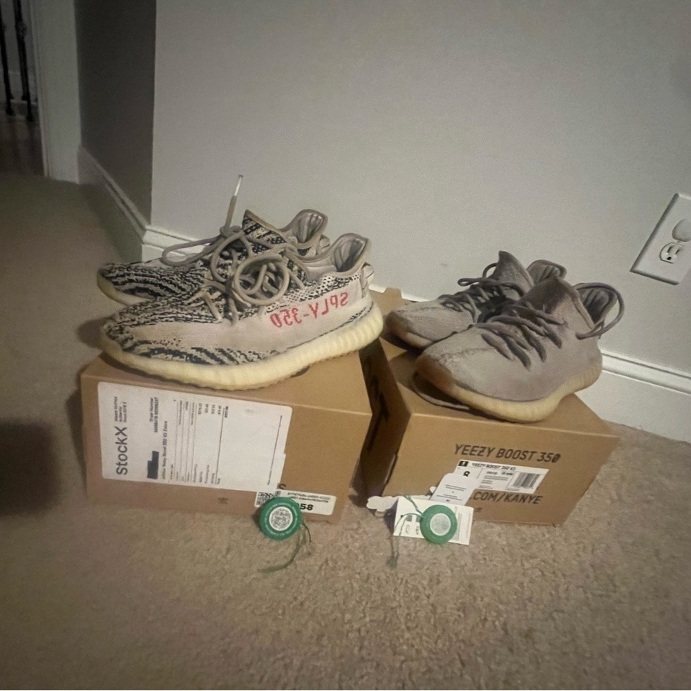 Yeezy 350 size 8 bundle 100% authentic